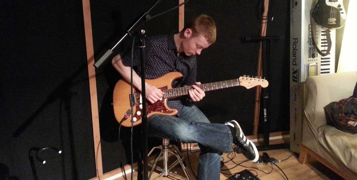 Ross on guitar